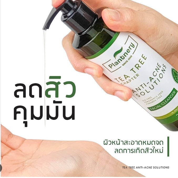 plantnery-tea-tree-facial-cleanser-250ml-แพลนท์เนอรี่-เจลล้างหน้าที-ทรี-สูตรช่วยลดสิว-และควบคุมความมัน-บอกลาปัญหาสิว