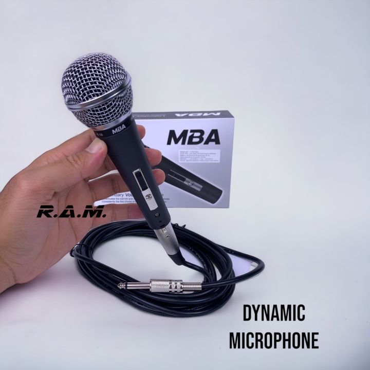 ไมโครโฟนสาย-mba-รุ่น-m-58-ไมค์สายคุณภาพน้ำดี-ของดี-ราคาเป็นกันเอง-ไมค์สาย