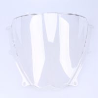 POSSBAY Double Bubble Windshield Windscreen Motorcycle Wind Deflector for Suzuki GSXR1000 K7 2007-2008 Motorbike Wind Screen