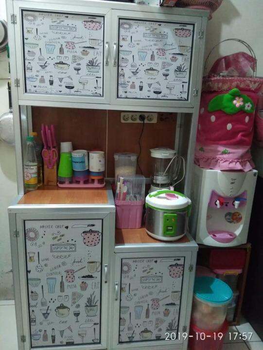 stiker rak piring, motif cantik | Lazada Indonesia