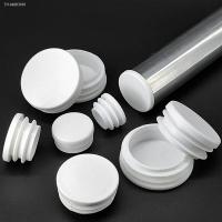 ✸ 4/6/8/10PCS White Plastic Round Dust Cover End Caps Cap Inserts Bung Stainless Steel Pipe Plug Diameter13-76mm