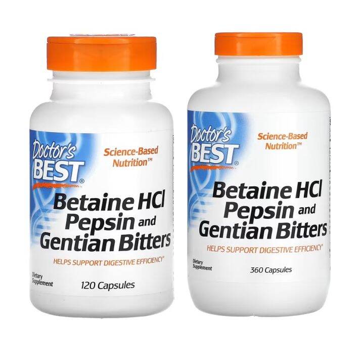 [PREORDER] DOCTOR'S BEST BETAINE HCL PEPSIN AND GENTIAN BITTERS 120/