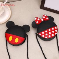 Super low price childrens shoulder bag cute Minnie Mickey childrens bag waterproof zipper change storage bag cute decorative small bag super cost-effective small bag childrens bag 【AUG】