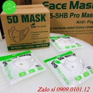 Thùng 200 cái Khẩu trang 5d SHB pro mask, khẩu trang y tế 5d mask hàn quốc