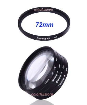 72mm 72 mm Close-up Close Up Filter Macro Lenses Filters Diopter 5x +1 +2 +4 +8 +10 For Canon Nikon Sony Olympus Pentax Lens I72 Filters