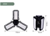 หลอดไฟไฟ LED 45W 60W 80W E27 110V 220V โคมไฟโคมไฟพับเก็บได้โคมไฟพับ Led 5ใบพัดสำหรับห้องครัวโรงรถในคลังสินค้า