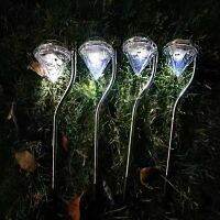 [AMO Garden Decoration]DC1.2V ไฟเพชรพลังงานแสงอาทิตย์ LED ปลั๊กกราวด์ไฟสนามหญ้าไฟภูมิทัศน์สวนกลางแจ้งตกแต่งวันคริสต์มาส