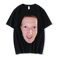 Cursed Zucc T เสื้อ100 ผ้าฝ้าย Cursed Meme Meme Mark Zuckerberg แขนสั้น T เสื้อ Plus ขนาดเสื้อ Streetwear คุณภาพสูง