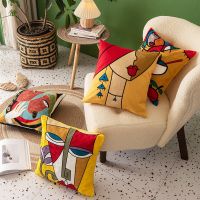 【DT】hot! Printed polyester graffiti art painting cushion home decoration party car bedding