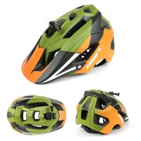 ❉△◊ Riding Helmet Base Bracket Eps Sports Helmet Fully Wrapped Back Brain Multifunctional Off Road Helmet Riding Head Protection Pc