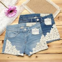 Summer baby girl shorts fashion girls lace Floral shorts jeans kids denim shorts Panties 2-12 Y baby wear