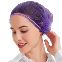 100PCS Disposable Bouffant Caps Hair Net 21 Non-woven Mob Caps Head Cover for Food Kitchen Cooking Home Beauty Spa Salon Tatoo