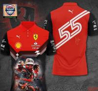 3D All Over Scuderia Ferrari POLOPOLO POLO shirt Ver 20232252325445