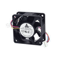 ดีทดสอบ AFB0612DH DC12V 1.10A 60X60X25MM 6025 4เส้นสแควร์ Cooler พัดลมใหม่