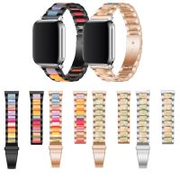 Zinc Alloy With Resin Band Strap For Apple IWatch smart watch Bracelet Series 8 7 6 5 4 SE 45mm 41mm 44mm 40mm 42mm 38mm Ultra 49mm 【BYUE】