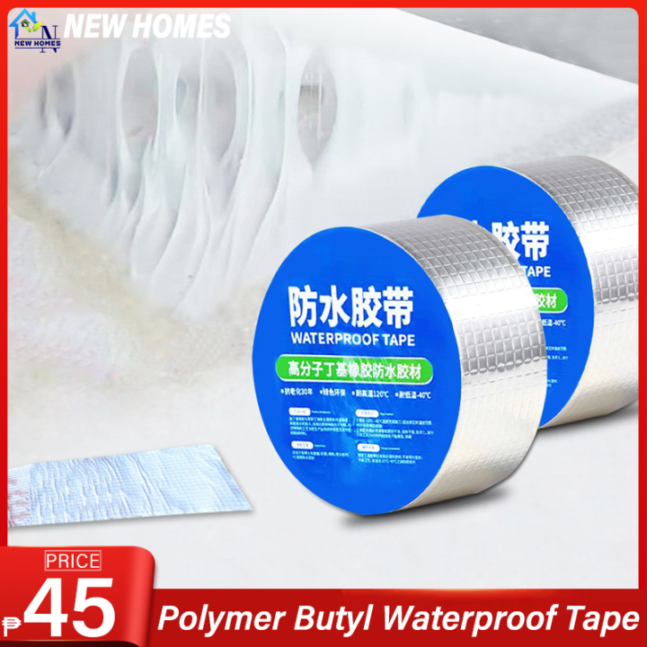 Roof Waterproof Tape Aluminum Foil Butyl Adhesive Pipes Walls Leak