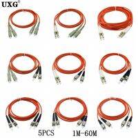 5PCS Multimode Core To FC Cord Cable Duplex Mode Optic Network