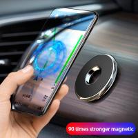 Metal Magnetic Automatic Adsorption Car Phone Holder Magnet  Multi-scene Use Mount Mobile Cell Phone Stand Telefon GPS Support Selfie Sticks