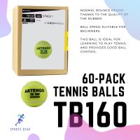 ARTENGO ลูกเทนนิส รุ่น TB160 แพ็ค 60 ลูก (สีเหลือง) ( Tennis Ball TB160 x 60 - Yellow ) ไม้เทนนิส Tennis Rackets ลูกเทนนิส Tennis Balls เทนนิส