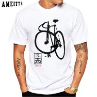 New Classic Bike Racing Print T-shirt Summer Men Short Sleeve Funny Bicycle Sport Lovers Boy Tops Bikepacking White Casual Tees XS-6XL