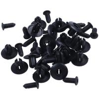 20 pcs 8mm x 20mm Car Buckle Black Seal Clips