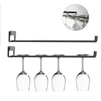 2Pcs Iron Wall Mount Wine Glass Hanging Holder Goblet Stemware Storage Organizer Rack Dining-Bar-Tools Kitchen Accessories