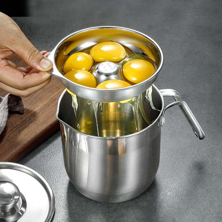 เครื่องแยกไข่ขาวพร้อมถังอุปกรณ์ทำครัวสำหรับแยกไข่ห้องครัว