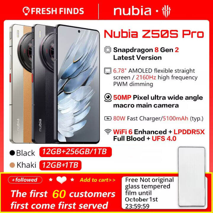 Global Version Nubia Z50S Pro 5G 6.78 inch 120Hz AMOLED flexible Latest ...