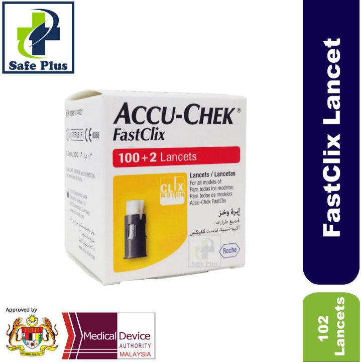 Fastclix Lancets (102's) for Accu Chek Fastclix Lancing Device Accu