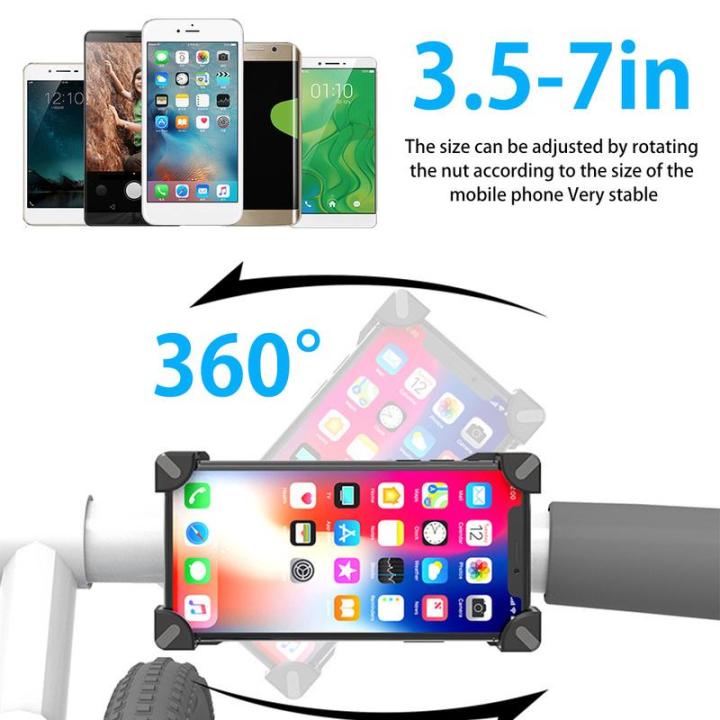 รถจักรยานยนต์โทรศัพท์เมาป้องกันการสั่นไหวและผู้ถือโทรศัพท์ที่มีเสถียรภาพที่วางโทรศัพท์จักรยานกับ360-หมุนวิศวกรรมจักรยานโทรศัพท์เมาสำหรับ-iphone-อุปกรณ์-android-ระหว่าง3-5ถึง7