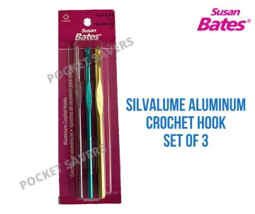 Crochet with Ease with Susan Bates Silvalume Aluminum Crochet Hooks