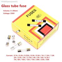 ❧ 100Pcs 5x20mm Glass Fuse Fast Fuse 250V 0.1A 0.2A 0.5A 1A 2A 3A 3.15A 4A 5A 6A 6.3A 7A 8A 10A 12A 15A 20A 25A 30A Quick Blow