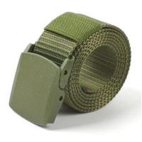 ต้นฉบับ Hypoallergenic Belt Mens Canvas Belt Nylon Outdoor Student Military Training Belt Plastic Buckle No Metal Security Check Belt Ms American Style 2023 Genuine