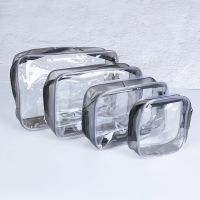 Transparent Cosmetic Bag PVC Women Zipper Clear Makeup Bags Beauty Case Travel Make Up Organizer Storage Bath Toiletry Wash Bag