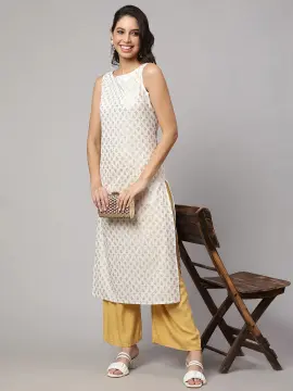 White kurtis hot sale for ladies