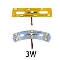 、’】- 3W 8-12V 300Ma 5730 83.5*20Mm 20*80Mm Rectangle Arc Warm Yellow White Chip SMD 6 LED Crystal Light Base Bulb Lamp Bead Emitter