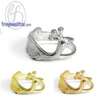 Finejewelthai-แหวนรูปนกยูง-แหวนเงินแท้-Peacock-Silver-Ring-R145900