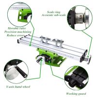 Milling Machine Worktable Bench Drill Vise Fixture Compound Table X Y-Axis Adjustment Multifuncional Precision Coordinate Table