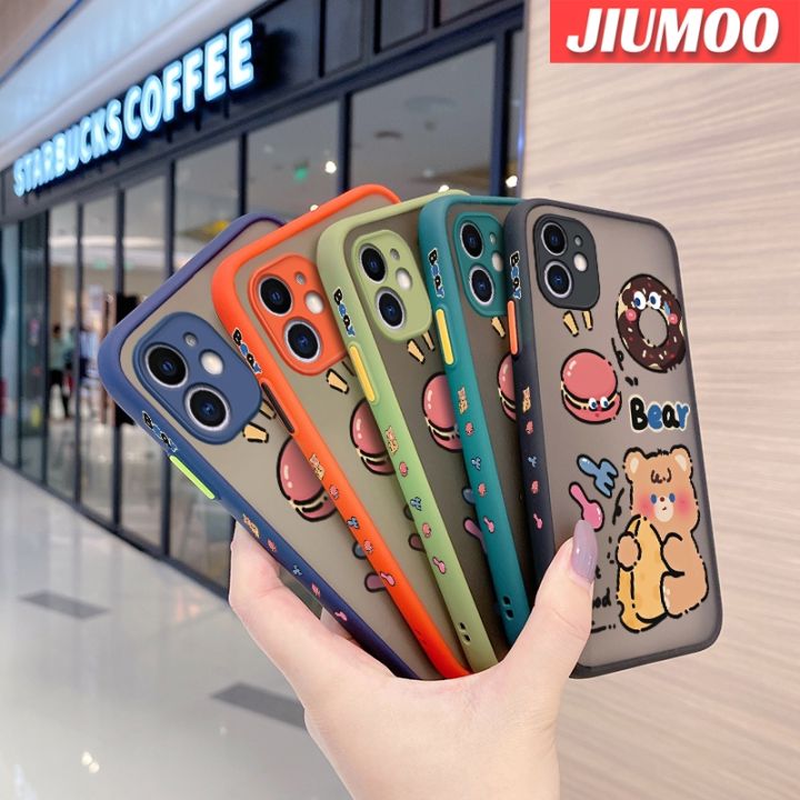 เคส-jiumoo-สำหรับ-oppo-เคส-a52-a92-a72-4g-เคสการ์ตูนหมีกินดีไซน์ใหม่เคสประกบหลังแบบแข็งฝ้าเคสโทรศัพท์ขอบซิลิโคนนิ่มกันกระแทกคลุมทั้งหมดเคสป้องกันกล้อง