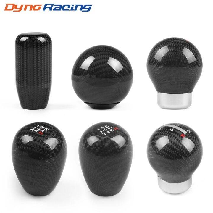 Racing Real Carbon Fiber Gear Shift Knob Manual Transmission Shifter ...