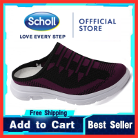 รองเท้าสนีกเกอร์ Scholl สำหรับผู้หญิงรองเท้าผ้าแคนวาสสำหรับ Scholl รองเท้าแตะ Scholl โลฟเฟอร์ Scholl Kasut Scholl รองเท้าแตะครึ่งตัวขนาดใหญ่รองเท้าแตะฤดูร้อนส้นแบนรองเท้าเล่นกีฬาลำลองของผู้หญิง-