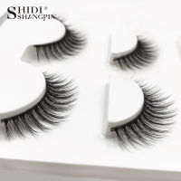 SHIDISHANGPIN Eyelashes 3 Pairs False Eyelashes 3D Mink Natural Fake Eye Lashes