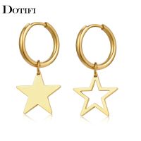 Stainless Steel Earrings Classic Aesthetics Stars Pendants Simple Fashion Charm Gold Color Earrings For Women Jewelry Fine Gifts