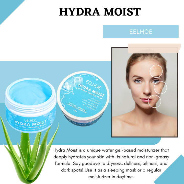 FAST EFFECTIVE Hydra Moist Ice Water Sleeping Mask 300g With Cooling ...