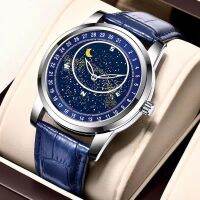 【Hot seller】 Official authentic automatic mechanical watch luminous waterproof mens gypsophila dial 2022 new