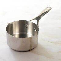 Meyer Select Stainless-Steel Open Milkpan, 0.9 Liters/14cm, Silver