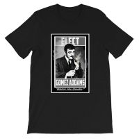 นาฬิกาข้อมือ Gomez Addams ควัน เสื้อยืด พิมพ์ลายโปสเตอร์ภาพยนตร์ตลก Sitcom สําหรับชาย และหญิงS-5XL  OXJY