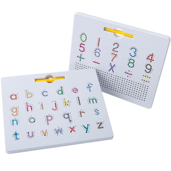 Magnetic Letters Board, 2 in 1 Alphabet ABC Uppercase Letter Tracing ...