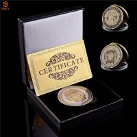 USA Police Department St. Michael Law Enforcement Archangel Bronze Token Souvenir Challenge Coin W/Luxury Box