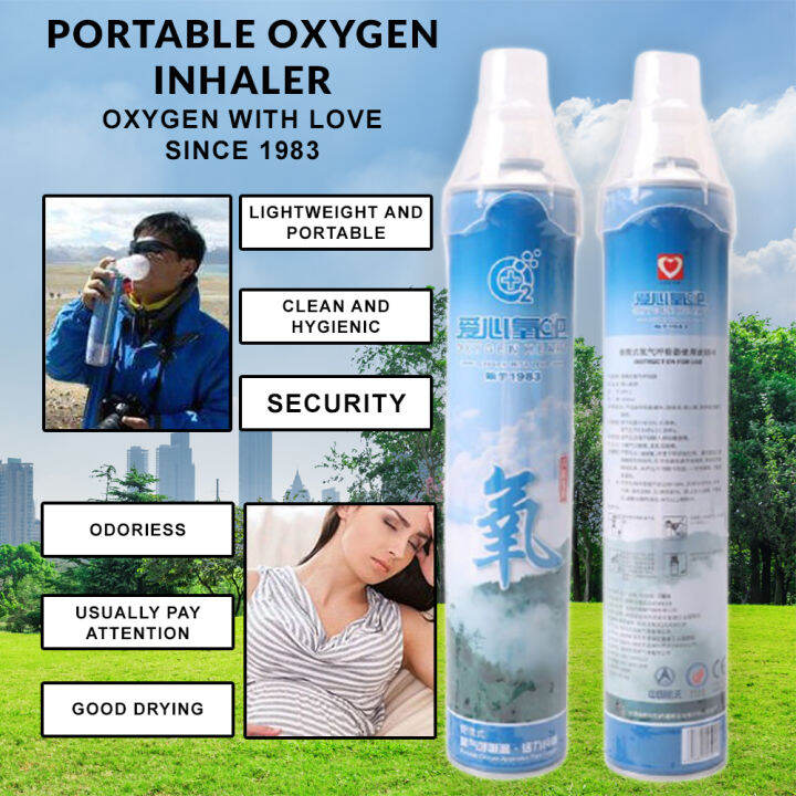 1pcs 1L Portable Oxygen Tank Inhaler Pure Oxygen Cylinder